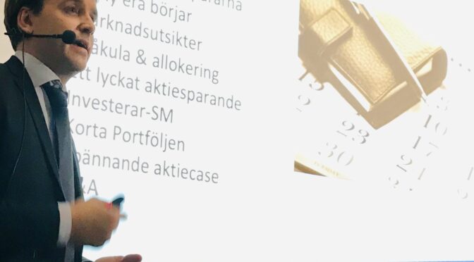 INVESTERA SOM PROFFSEN! SE FöreläsningEN, Rekord i Korta Portföljen 85% MED Christoffer Ahnemark Investerarmötet 9 december!